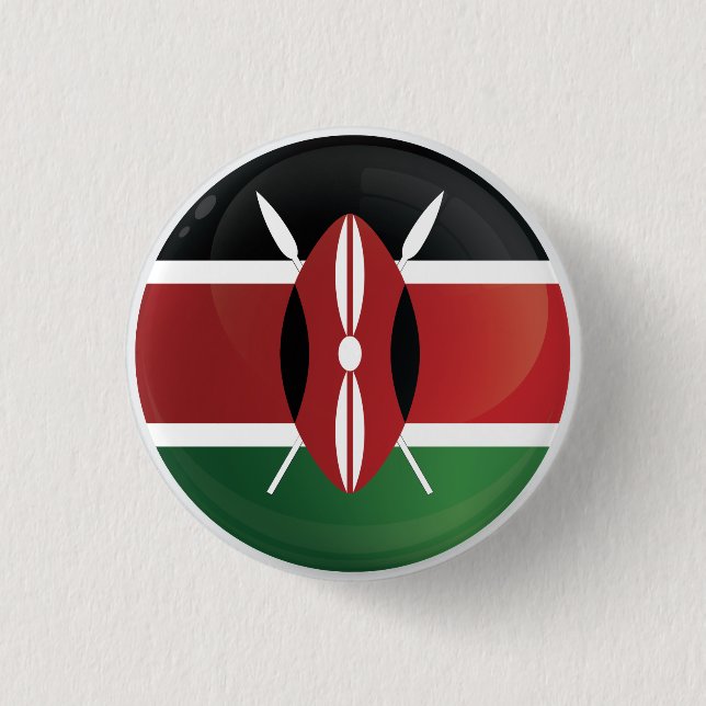 Kenya  Round Icon Flag 3 Cm Round Badge (Front)
