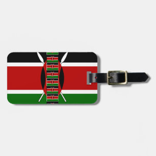 Kenya Seamless Flags Border Frames Art Print Luggage Tag