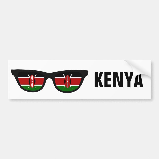 Kenya Shades custom text & colour bumpersticker Bumper Sticker (Front)