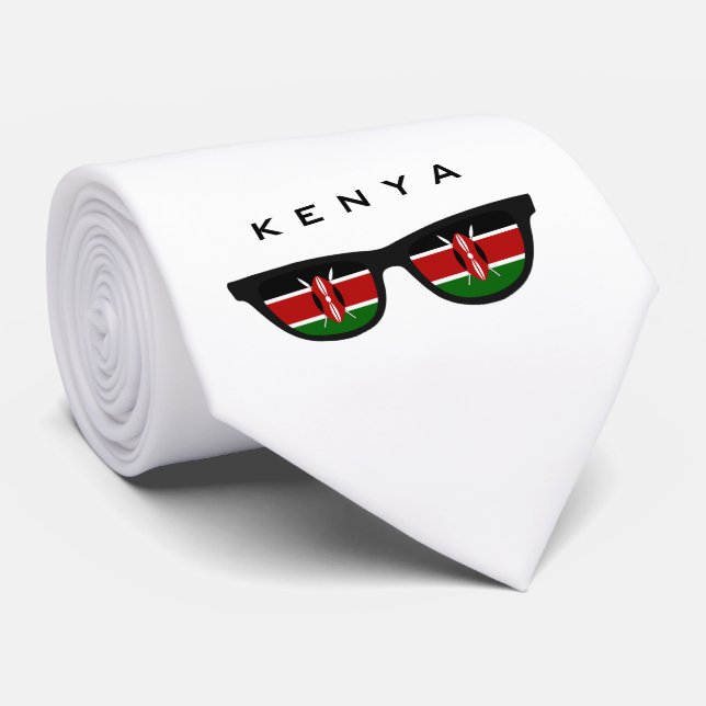 Kenya Shades custom text & colour tie (Rolled)