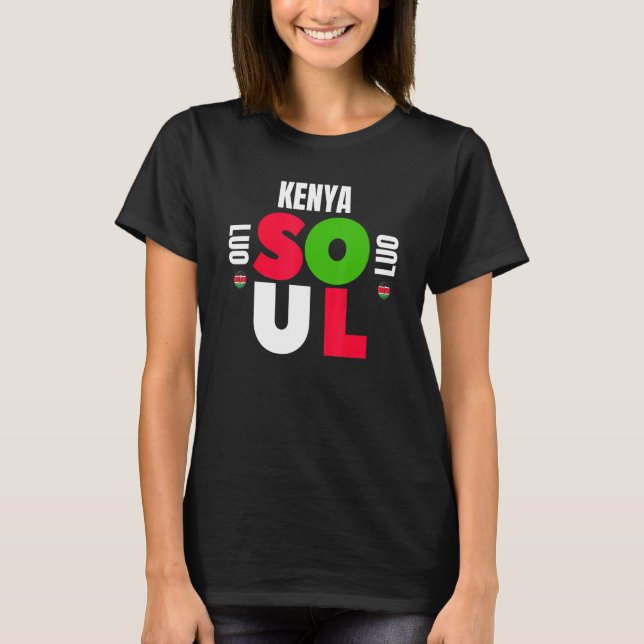 Kenya Soul Luo  Ethnic Group Ancestry Initiation D T-Shirt (Front)