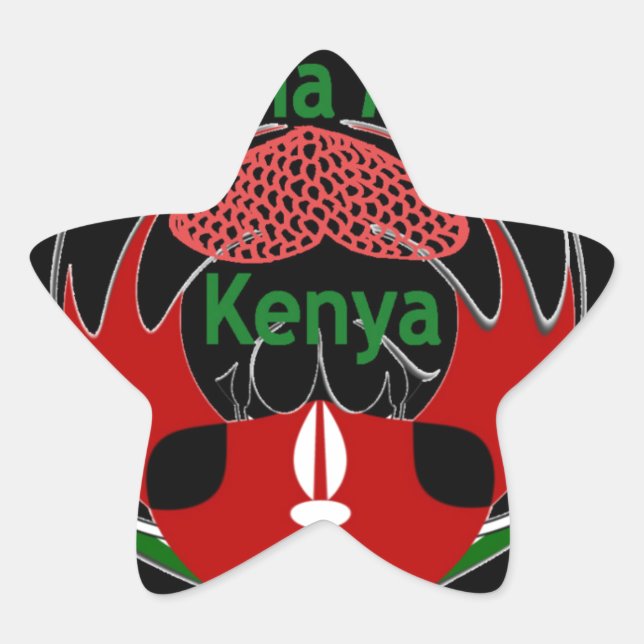 Kenya Star Sticker (Front)