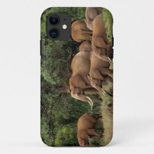 Kenya: Tsavo East National Park, herd African iPhone 11 Case