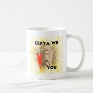 Kenya We Love You Lovely Perspective Art Design Coffee Mug