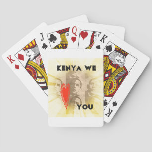 Kenya We Love You Playing Cards