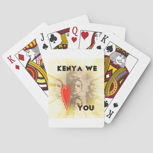 Kenya We Love You Playing Cards (Back)