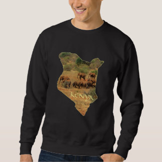 Kenya With Elephants  Africa Sweatshirt