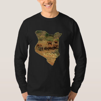 Kenya With Elephants  Africa T-Shirt