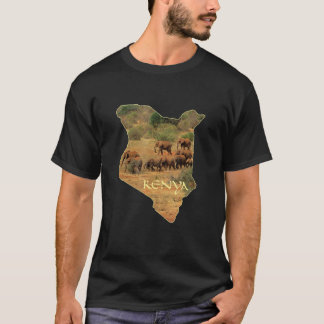 Kenya With Elephants  Africa T-Shirt