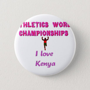 Kenya World's Athletic Champions 6 Cm Round Badge