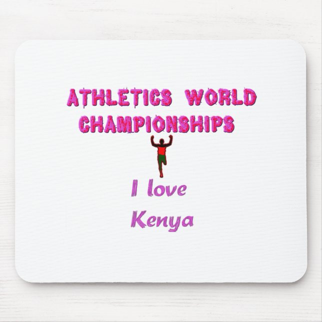 Kenya World's Athletic Champions. Mouse Mat (Front)