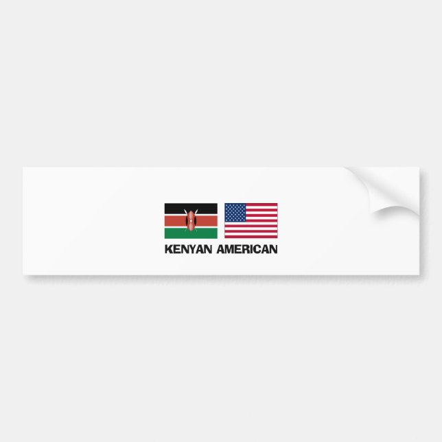 Kenyan American Bumper Sticker (Front)