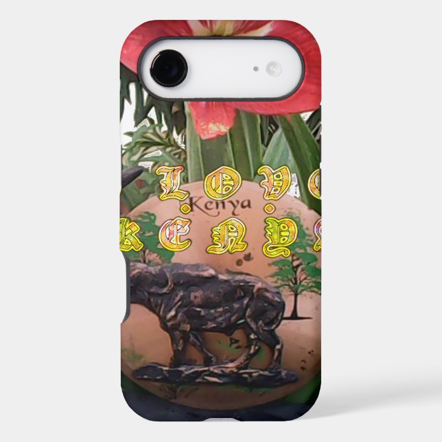 Kenyan Beauty: Flower, Aloe Vera, & Buffalo Design (Back)