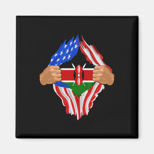 Kenyan Blood Inside Me Kenya Flag Gift Magnet