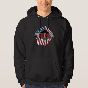 Kenyan Blood Inside Me Kenya Flag Hoodie