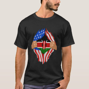 Kenyan Blood Inside Me Kenya Flag T-Shirt