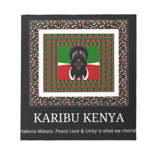 Kenyan Celebration: A Heartfelt Kenyan Welcome Notepad