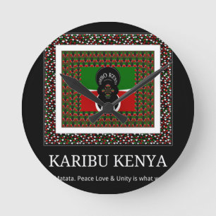 Kenyan Celebration: A Heartfelt Kenyan Welcome Round Clock