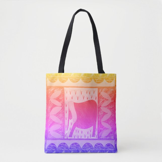 Kenyan Elephant Tote Bag (Front)