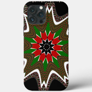 Kenyan Flag Colours Art Print/Graphic iPhone 13 Pro Max Case