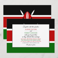 Kenyan Flag, Flag of Kenya Wedding