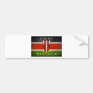 Kenyan Flag- Hakuna Matata Bumper Sticker