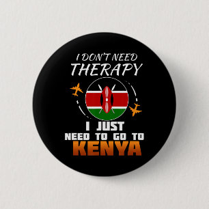 Kenyan Flag I Funny Kenya Flag I Vacation Kenya 6 Cm Round Badge