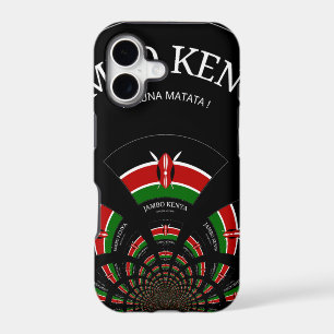 Kenyan Flag Inspired Jambo Welcome Design Art 