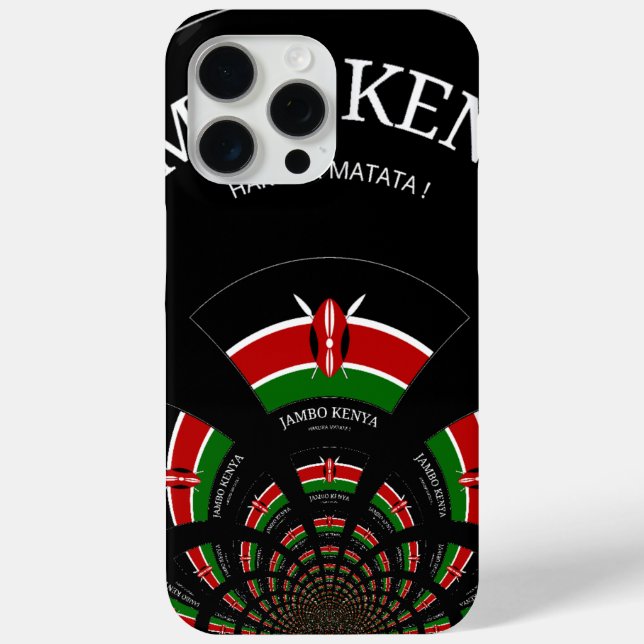 Kenyan Flag Inspired Jambo Welcome Design Art  Case-Mate iPhone Case (Back)