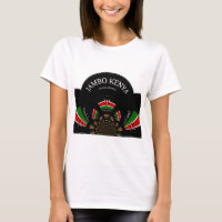 Kenyan Flag Inspired Jambo Welcome Design Art 