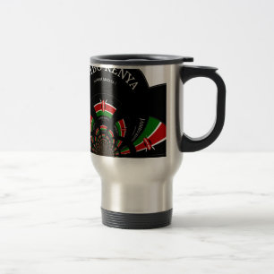 Kenyan Flag Inspired Jambo Welcome Design Art  Travel Mug