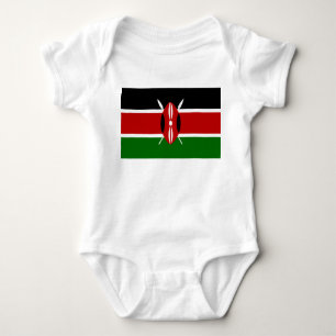Kenyan Flag (Kenya) Baby Bodysuit