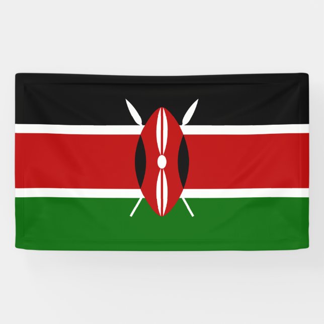 Kenyan Flag (Kenya) Banner (Horizontal)