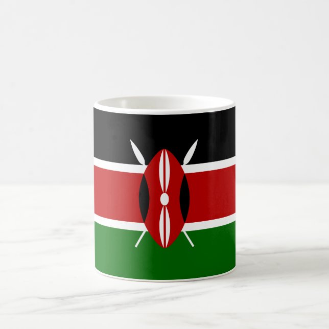 Kenyan Flag (Kenya) Coffee Mug (Center)