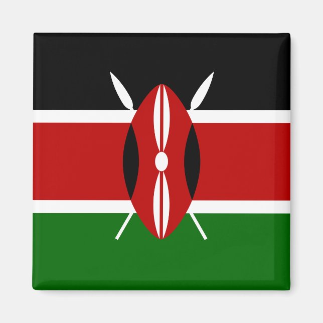 Kenyan Flag (Kenya) Magnet (Front)
