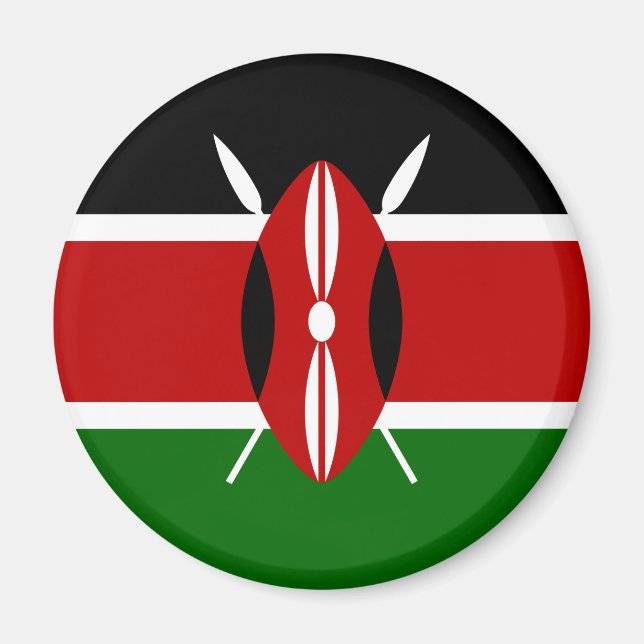Kenyan Flag (Kenya) Magnet (Front)