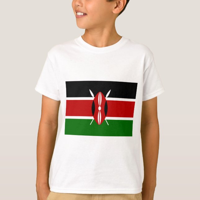 Kenyan Flag (Kenya) T-Shirt (Front)
