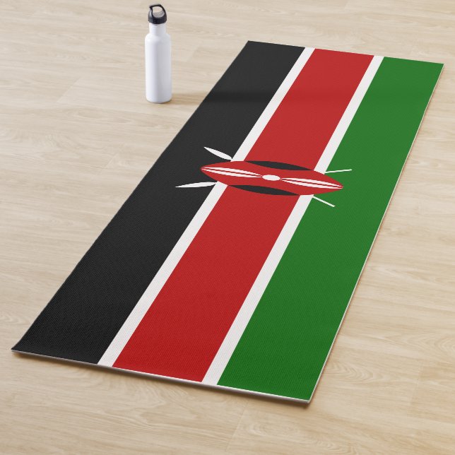 Kenyan Flag (Kenya) Yoga Mat (In Situ)
