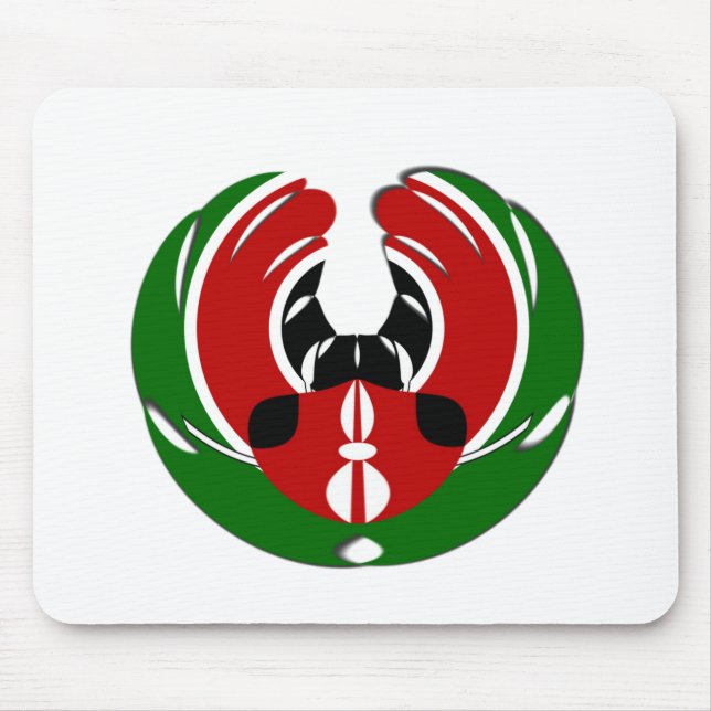 Kenyan Flag Mouse Mat (Front)