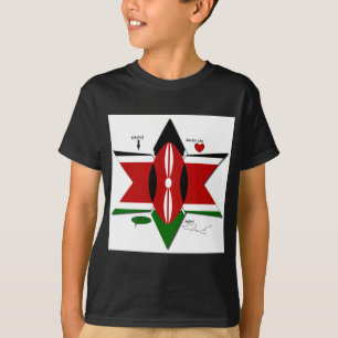 Kenyan Flag Safari Design: Bucket List T-Shirt