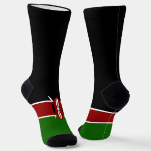 Kenyan flag socks