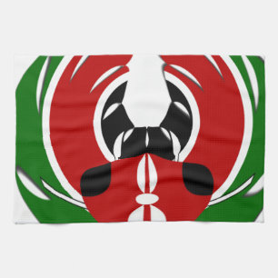 Kenyan Flag Tea Towel