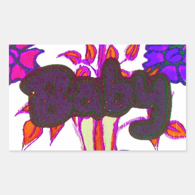 Kenyan Heart Art: I Love Kenya Rectangular Sticker (Front)