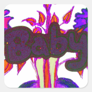 Kenyan Heart Art: I Love Kenya Square Sticker