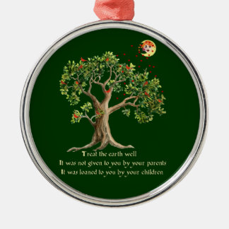 Kenyan Nature Proverb Metal Tree Decoration
