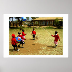 KENYAN SCHOOL CHILDREN IN KENYA POSTER