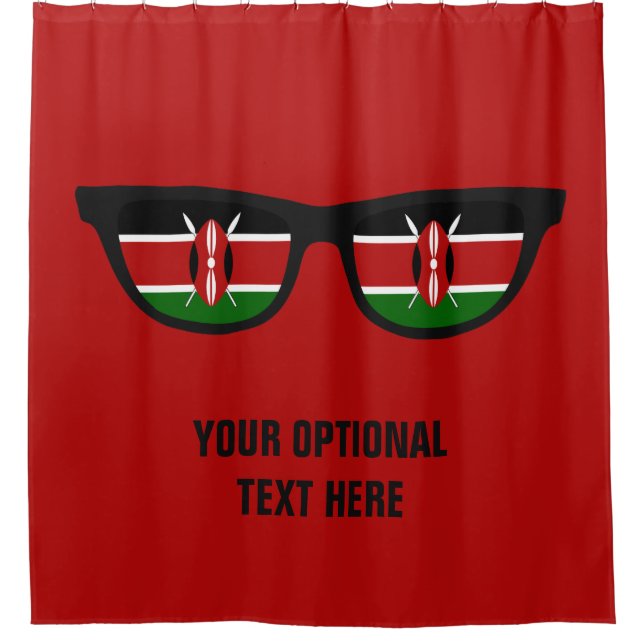 Kenyan Shades custom shower curtain (Front)