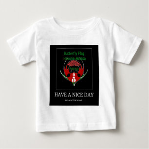 Kenyan Shield Design: Butterfly Flag.  Baby T-Shirt