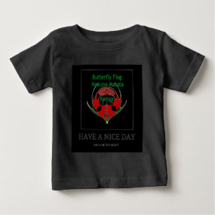 Kenyan Shield Design: Butterfly Flag. Baby T-Shirt