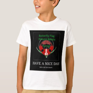 Kenyan Shield Design: Butterfly Flag.  T-Shirt